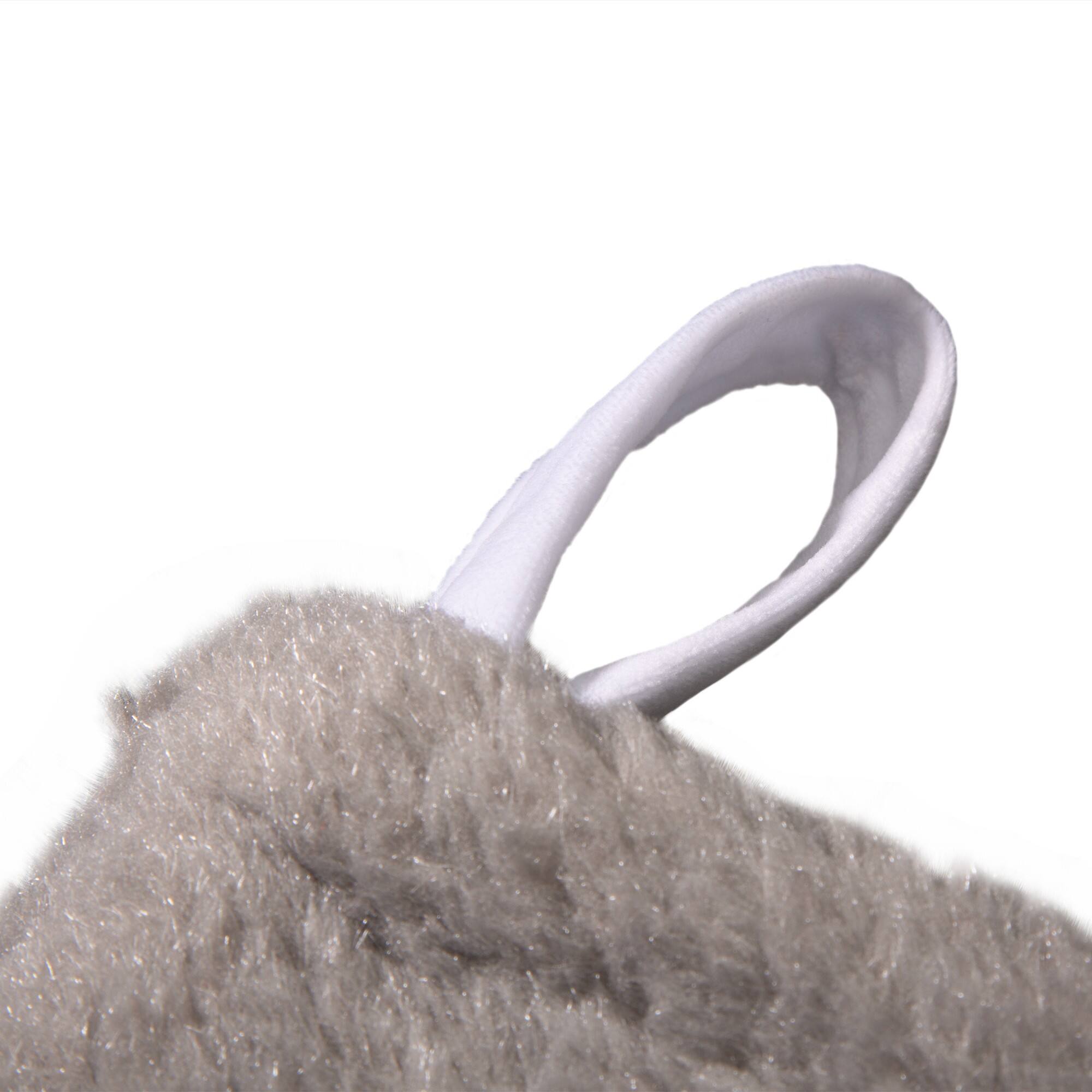 Glitzhome® White Fleece Christmas Stocking & Tree Skirt Set